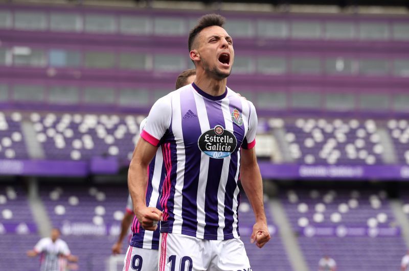 Oscar Plano of Real Valladolid CF - La Liga Santander