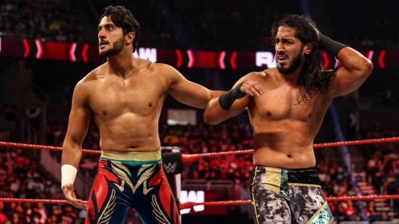 Mansoor and Mustafa Ali on Monday Night RAW.