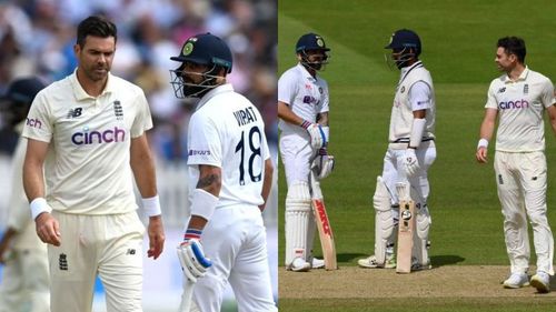 Virat Kohli and James Anderson's heated verbal exchange at Lord's on Sunday.