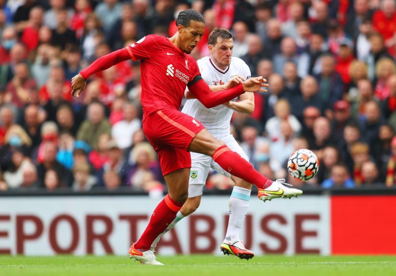 Van Dijk looked comfortable as ever in the Liverpool back line