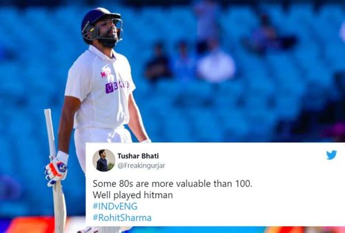 Twitter reactions to Rohit Sharma's dismissal