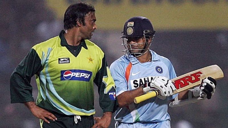 Shoaib Akhtar and Sachin Tendulkar