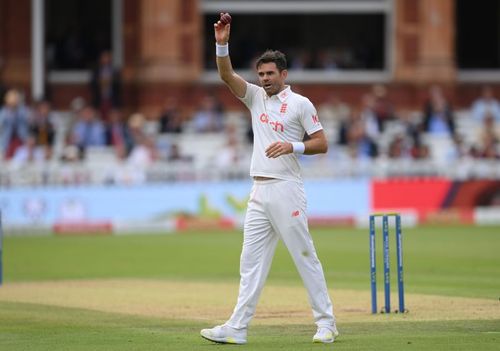 James Anderson took five wickets in India's first innings of the Lord's Test