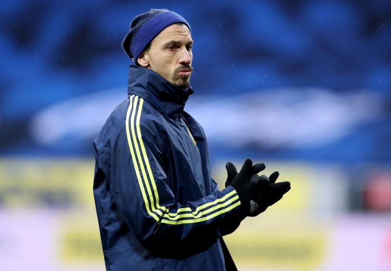 Zlatan Ibrahimovic during a friendly between Sweden and Estonia