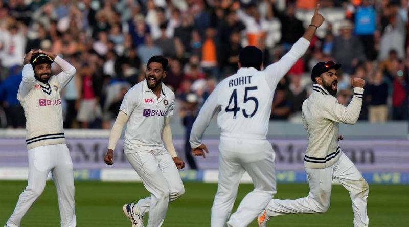 India vs England 2nd Test - Wicket celebration