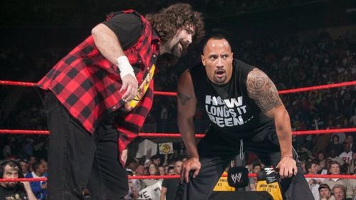 Mick Foley and The Rock