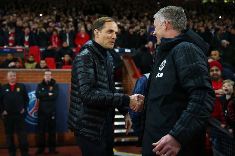 File photo of Chelsea and Manchester United managers. (Photo by Michael Steele/Getty Images)