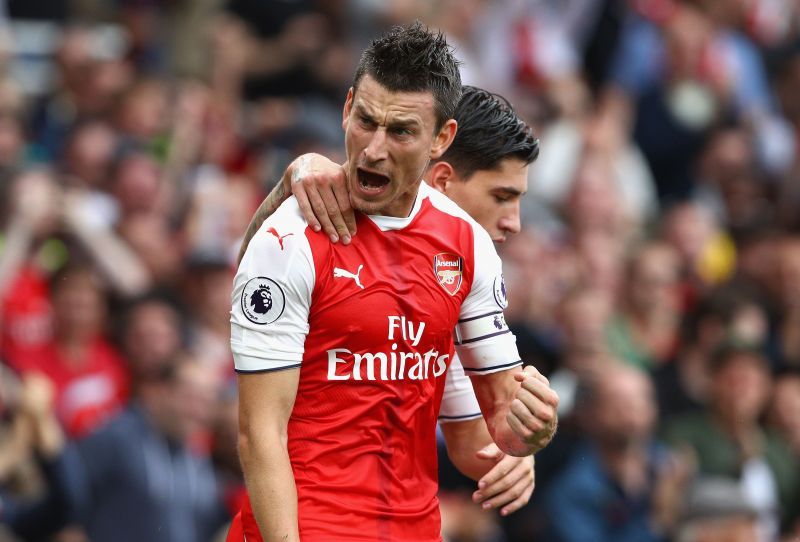 Koscielny started his Arsenal career with a red card