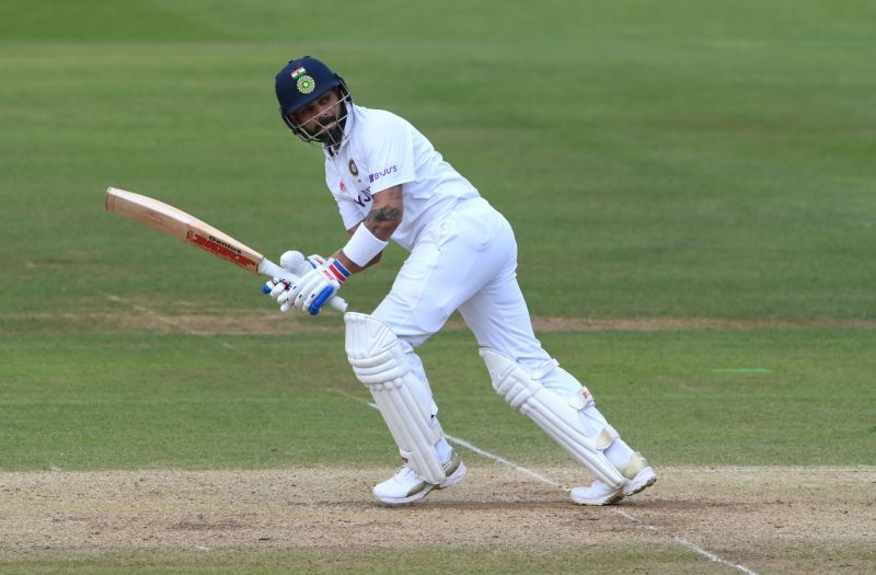 Virat Kohli is yet to score a half-century in the Test series against England. Pic: Getty Images