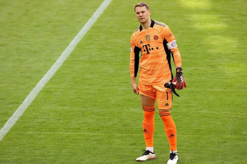 Manuel Neuer during a match for Bayern Munich