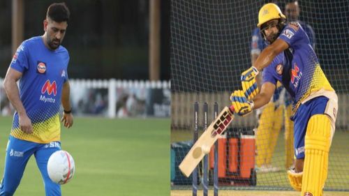 CSK skipper MS Dhoni and batter Ambati Rayudu. Pics: chennaisuperkings.com