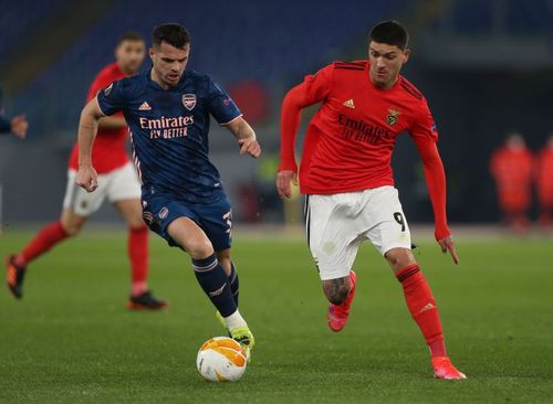 Darwin Nunez of SL Benfica in action