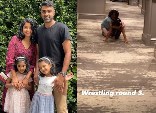 Ravichandran Ashwin with his family (Pics: @prithinarayanan Instagram)