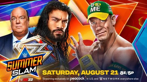 Roman Reigns defends the Universal Championship against John Cena at SummerSlam