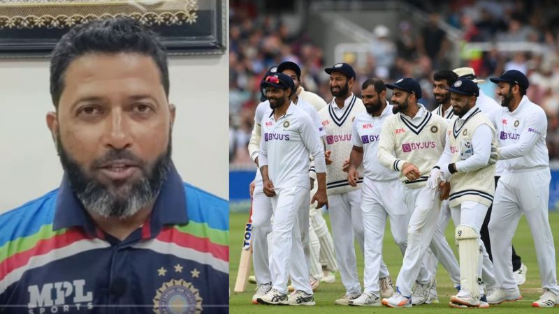 A screengrab from Wasim Jaffer&#039;s YouTube video (L) and Team India at Lord&#039;s (R).