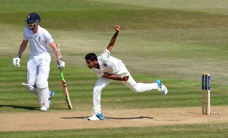 Bhuvneshwar Kumar during the 2014 England tour.