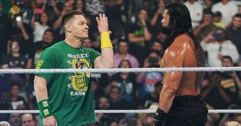 John Cena and Roman Reigns