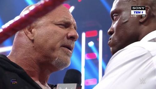 Goldberg and Lashley's segment was drowned in CM Punk chants