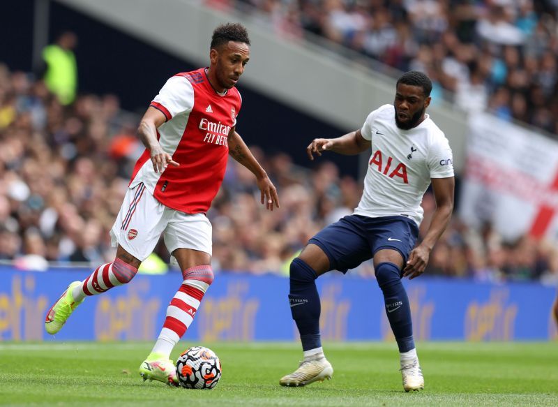 Aubameyang in action for Arsenal