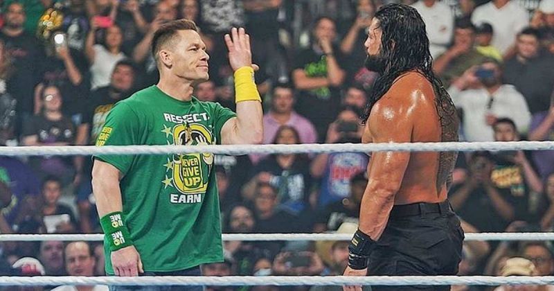 John Cena and Roman Reigns