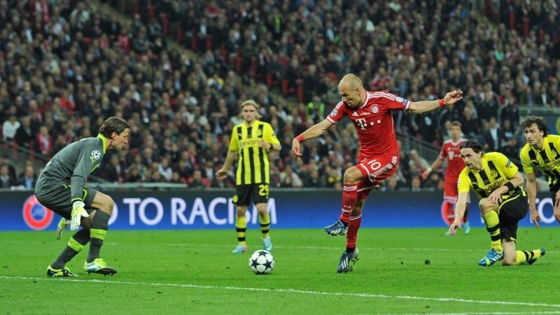 Robben scored a last minute winner against Dortmund in the final