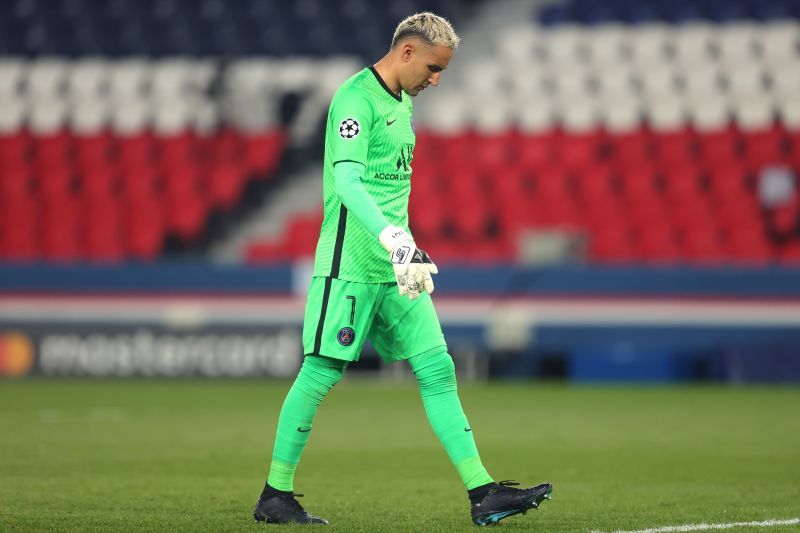 Keylor Navas during a match for PSG