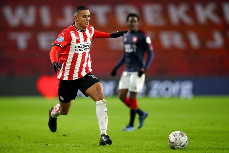 Mohamed Ihattaren in action for PSV Eindhoven