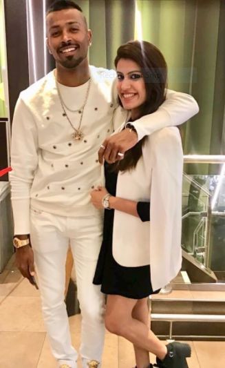 Hardik pandya with his sister-in-law Pankhuri Pandya 