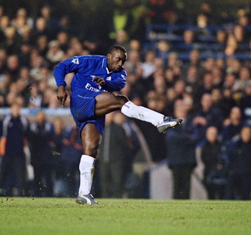 Jimmy Floyd Hasselbaink in full flow