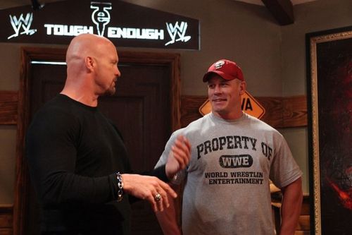 John Cena with Stone Cold Steve Austin