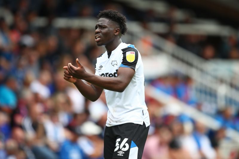 Festy Ebosele of Derby County - Sky Bet Championship