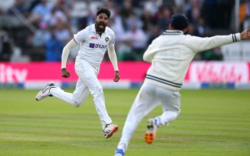 Mohammed Siraj (L) was brilliant at Lord's