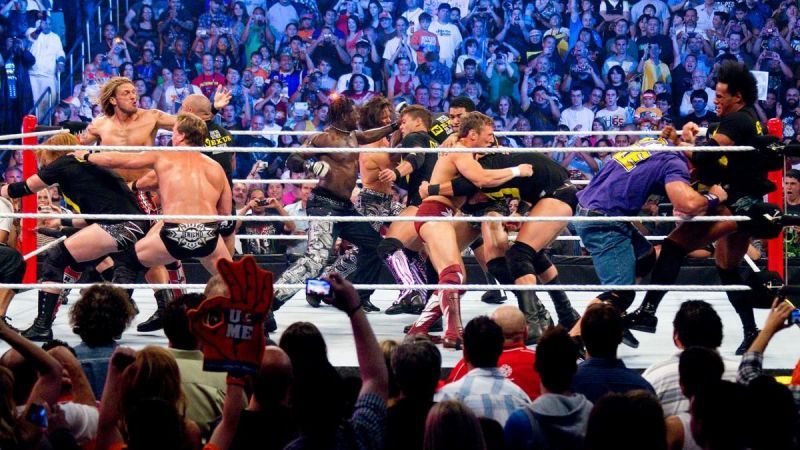 Nexus vs. Team WWE at SummerSlam 2010