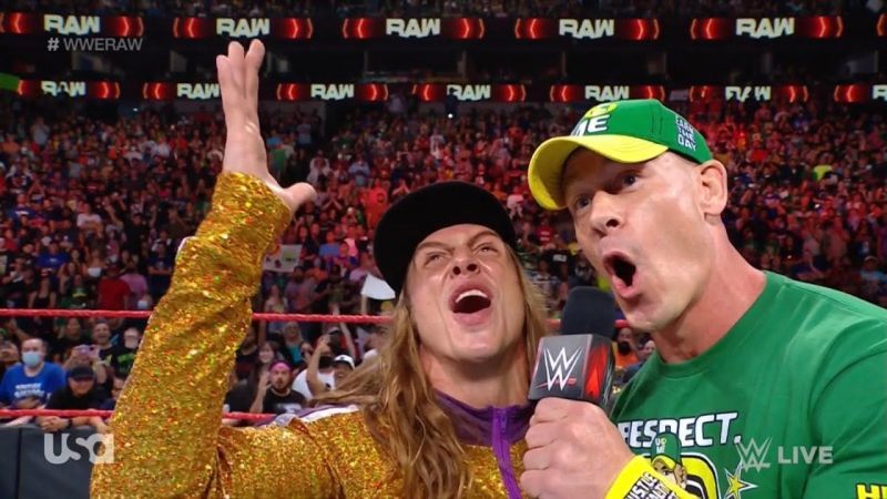 Riddle and John Cena's "bro off"