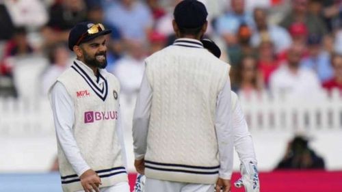 Virat Kohli’s struggles with DRS continued at Lord’s on Day 2. Pic: Twitter