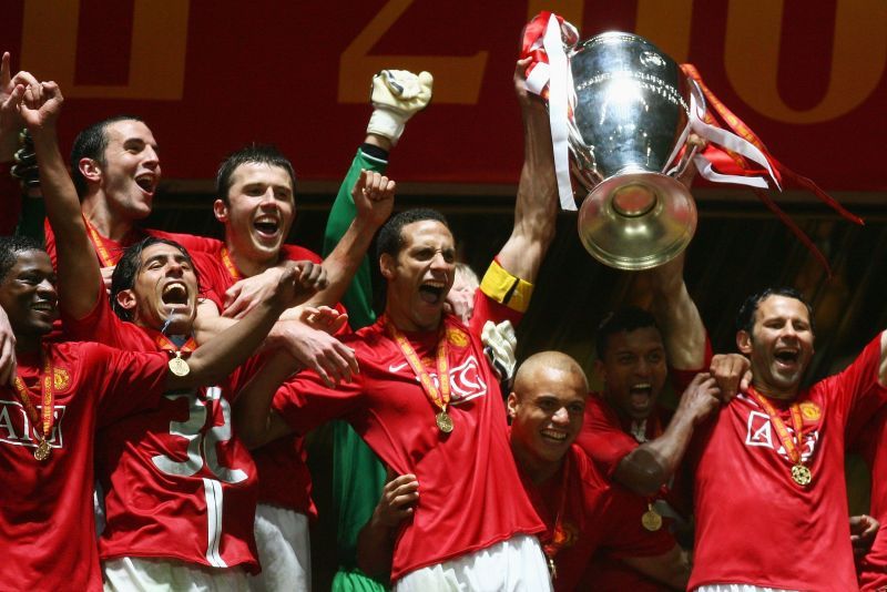 Ferguson's men won back-to-back Premier League titles amid other honours