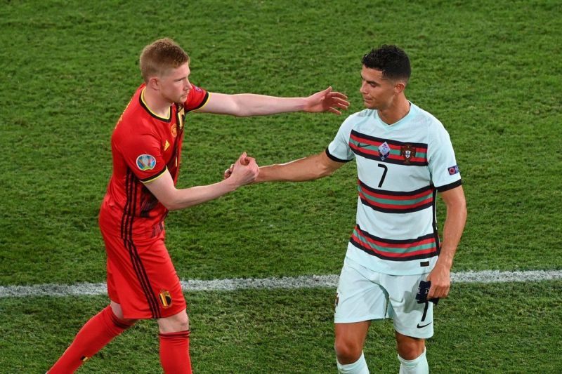 Cristiano Ronaldo could soon team up with De Bruyne (Image courtesy: Twitter)