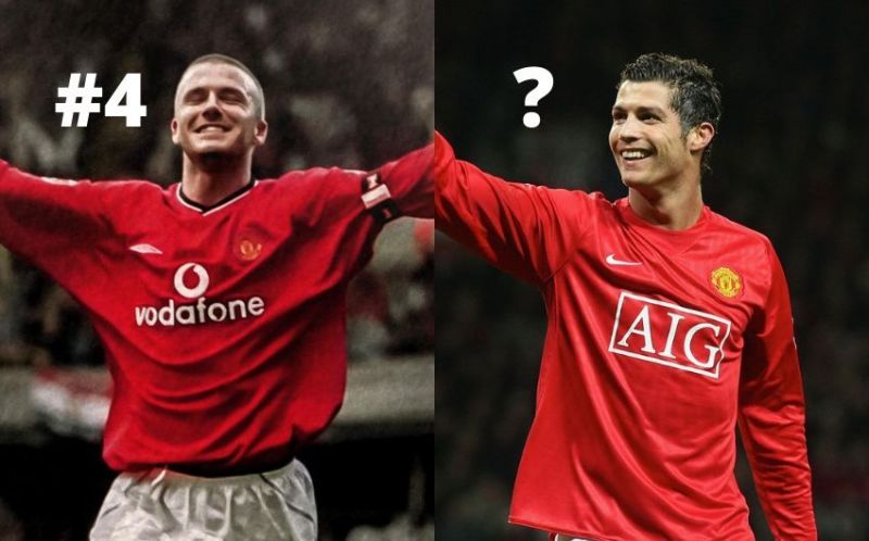 David Beckham and Cristiano Ronaldo