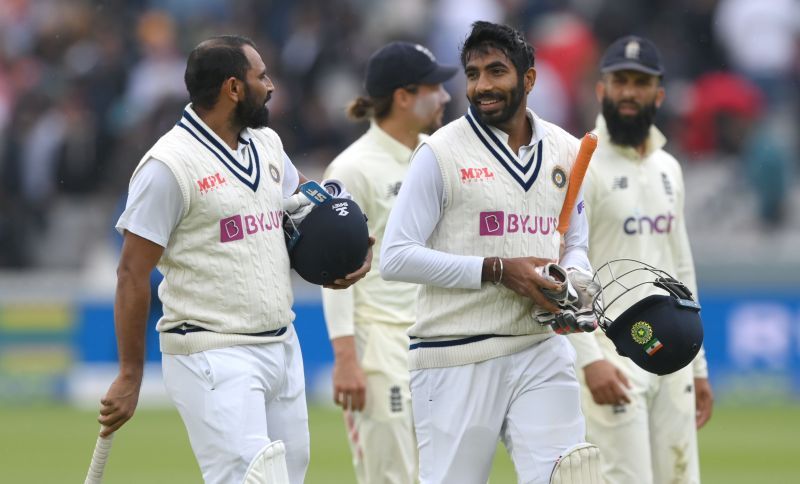 Both Shami (L) and Bumrah (R) recorded their highest scores in international cricket