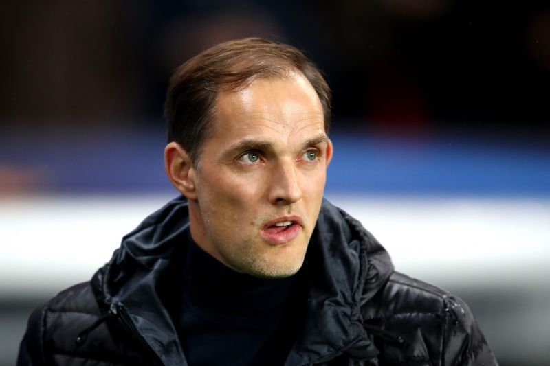 Chelsea manager Thomas Tuchel on the sidelines