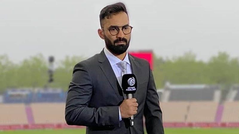 Dinesh Karthik is on the commentary panel for the ongoing Test series between India and England