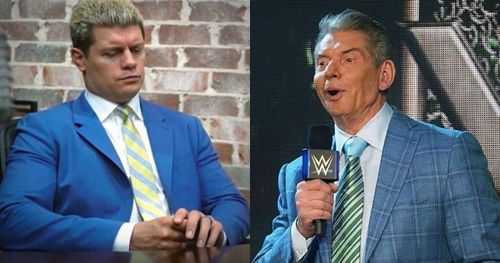 Cody Rhodes and Vince McMahon.