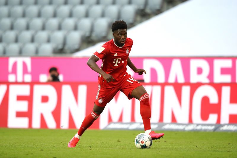 Davies, one of Bayern Munich's star defenders, started off on the wing.