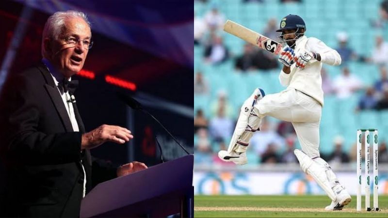 David Gower (L) and KL Rahul