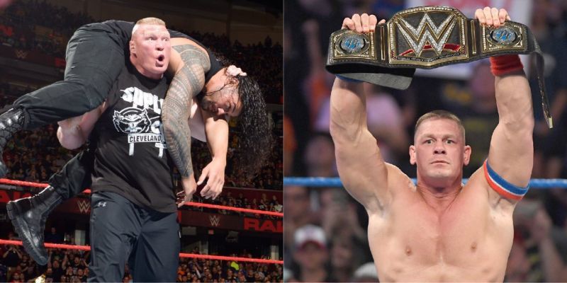 WWE में ब्रॉक लैसनर और जॉन सीना को जबरदस्त तरीके से सफलता मिली है