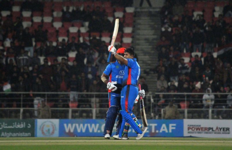 Afghani opener Hazratullah Zazai registering the second-highest T20i score for an individual in history. 162* vs Ireland. (Source: India Today)
