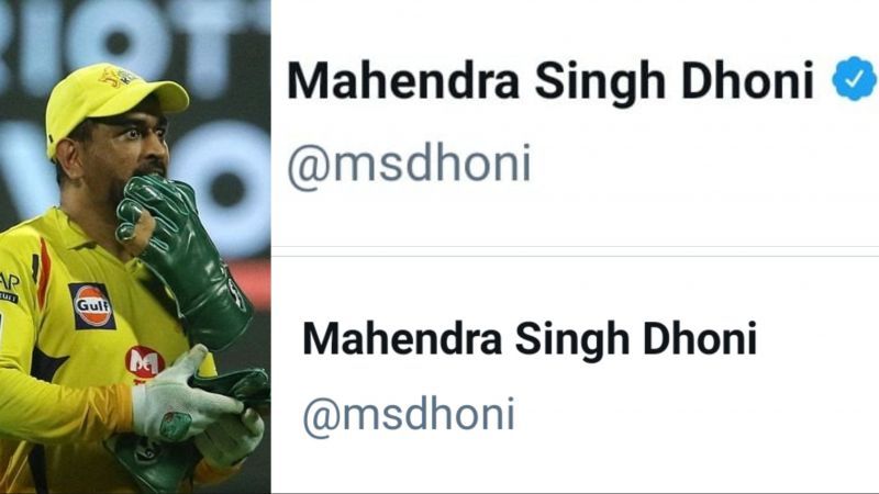 MS Dhoni no longer has his Twitter account verification mark