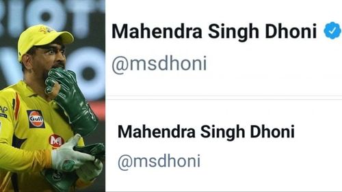 MS Dhoni no longer has his Twitter account verification mark