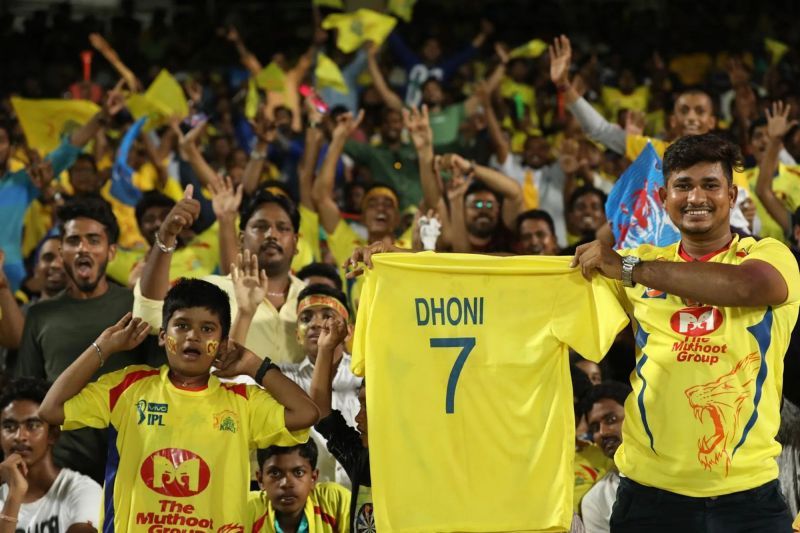 Fans at the stadium during an IPL game.