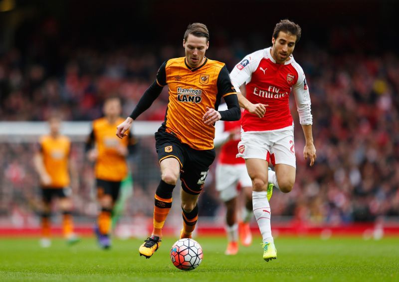 Flamini in action for Arsenal